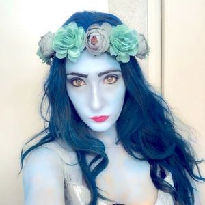 Corpse Bride Women Floral Crown Hair Wreath